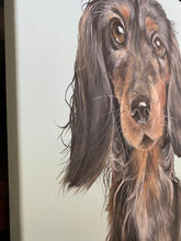 Load image into Gallery viewer, Snag the sausage dog 16&quot; by 20&quot; Acrylic Original