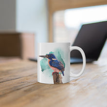 Load image into Gallery viewer, Kingfisher Ceramic Mug 11oz