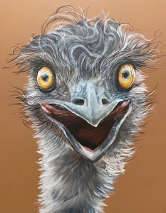 Emu Painting 16" by 20" Acrylic Original