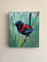 Load image into Gallery viewer, Red Backed Wren Original Painting