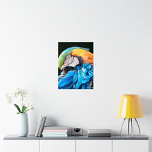 Load image into Gallery viewer, Premium Satin Manko the Macaw Print