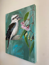 Load image into Gallery viewer, Kookaburra and Flowers (Original Painting)