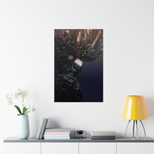 Load image into Gallery viewer, Premium Satin Black Cockatoo Print